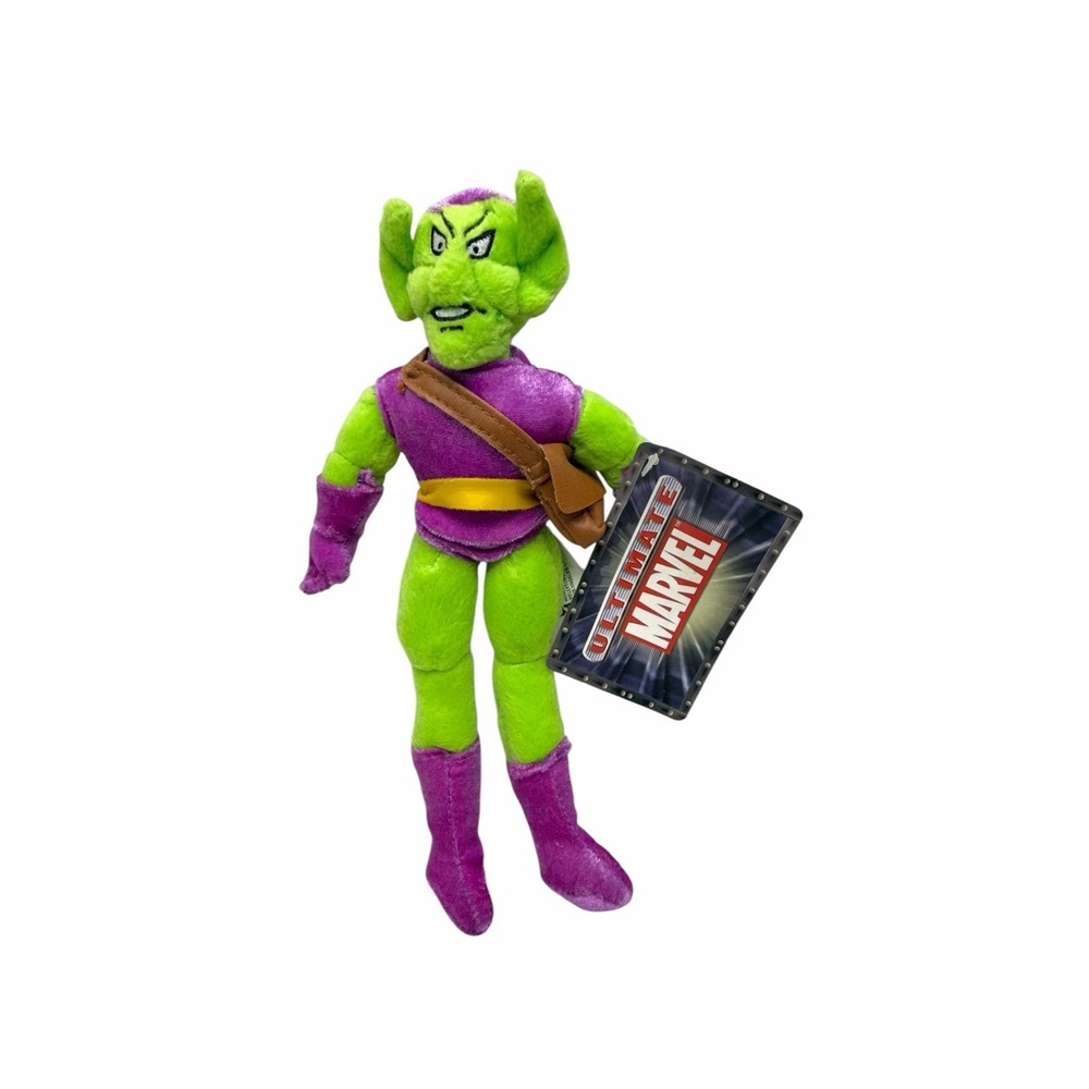2001 Ultimate Marvel Spider-Man's GREEN GOBLIN Plush Kelly Toy - New W/Tags